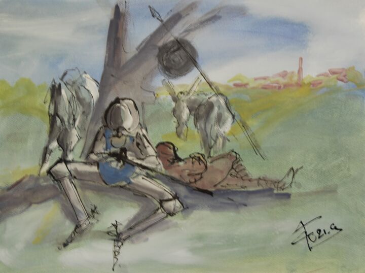 DON QUICHOTTE- 图画, 19.7x25.6 in