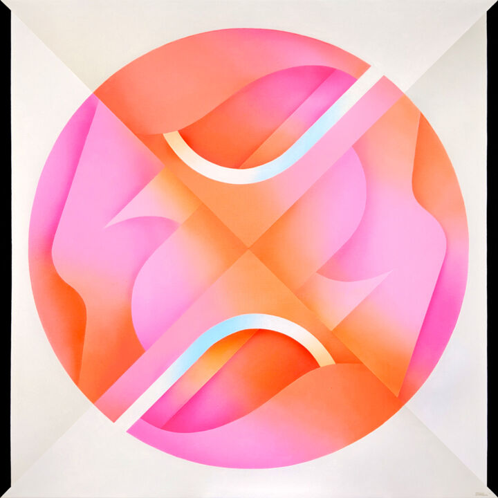 Pintura titulada "Intersection II" por Natalia Ostapenko, Obra de arte original, Acrílico Montado en Bastidor de camilla de…