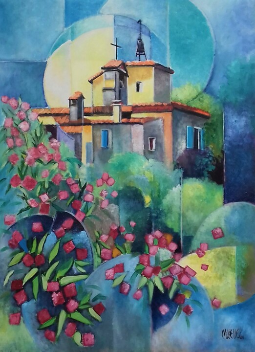 Les lauriers de Monoblet 绘画, 28.7x21.3 in
