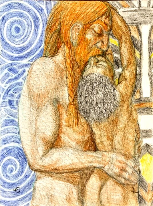 The Meeting of Europe and Africa 图画, 12x9 in