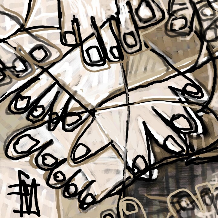 des pieds et des mains 数字艺术