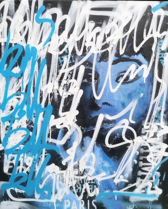 Belle à Paris 绘画, 28.7x23.6 in