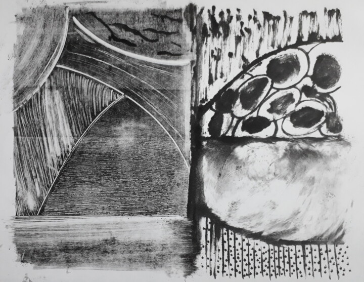 Yin Yang quand tout se mélange 印花与版画, 8.3x11.7 in