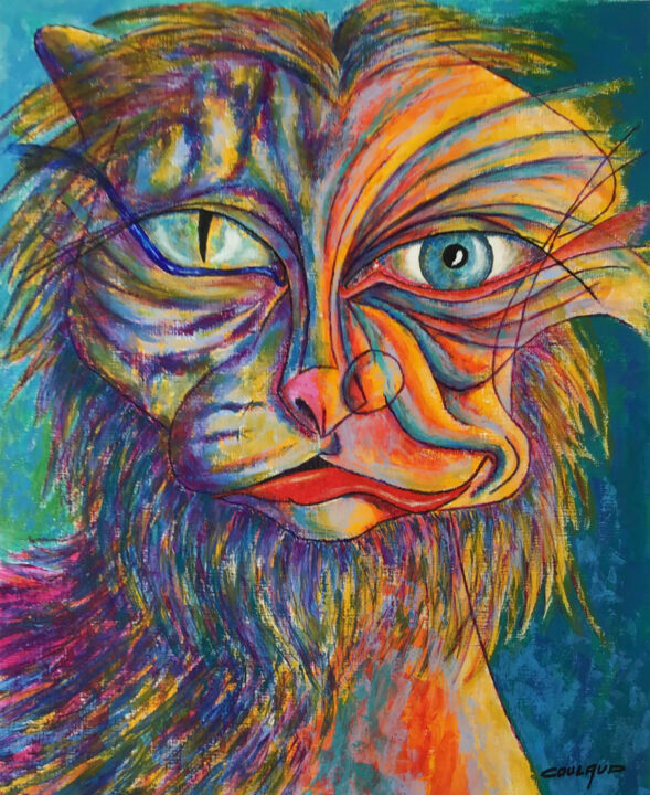 CHAT-MAN 绘画, 22.4x18.1 in