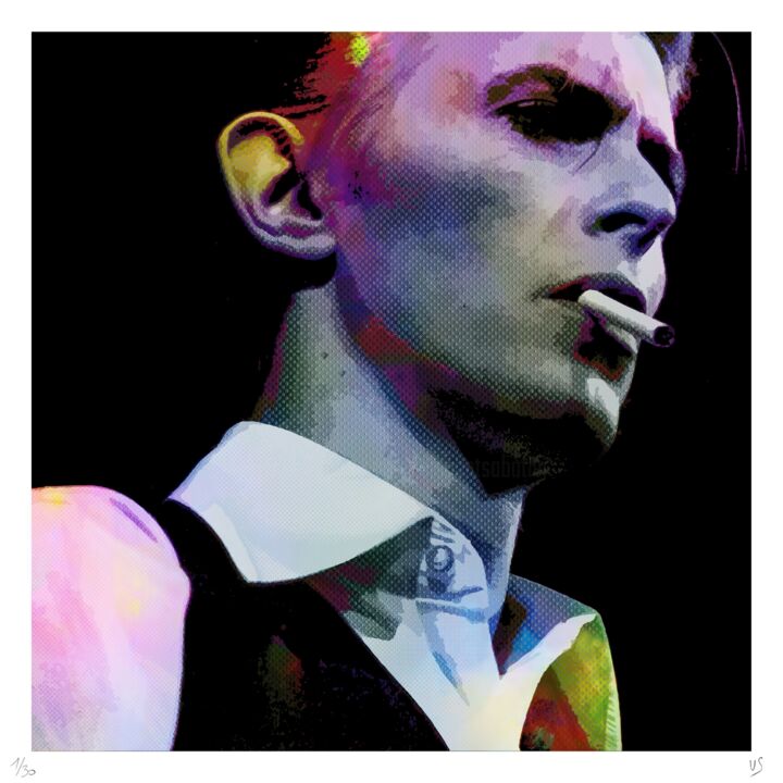 BOWIE THE DUKE SERIGRAPHIE 印花与版画, 19.7x19.7 in