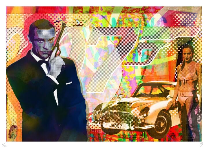 JAMES BOND 1 SERIGRAPHIE 印花与版画, 19.7x27.6 in