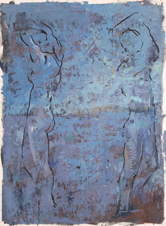 Souvenir d'un lieu cher : 2016 绘画, 30.3x22.4 in