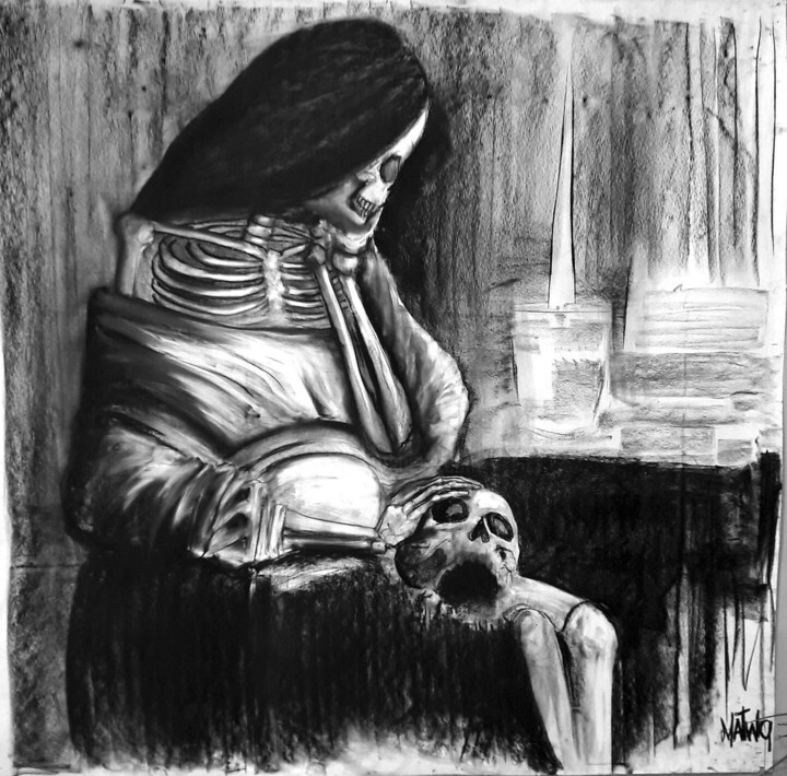 LaMadeleine à la veilleuse 图画, 59.1x59.1 in