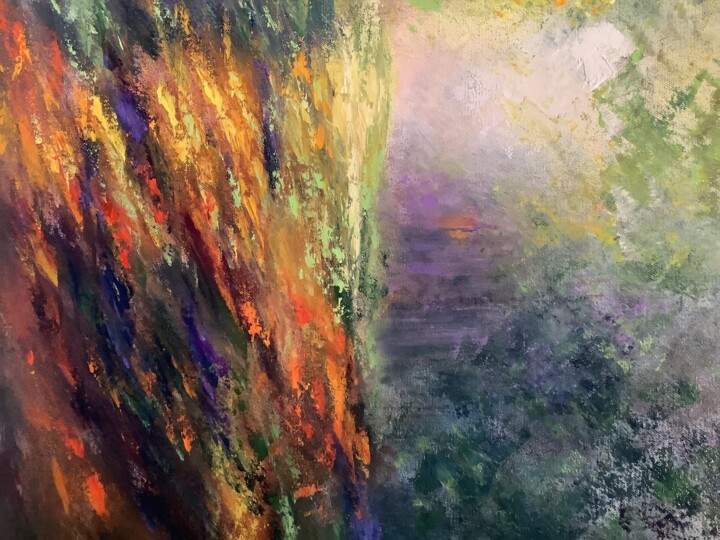 Peinture intitulée "Début de saison" par Anne Vignau, Œuvre d'art originale, Acrylique