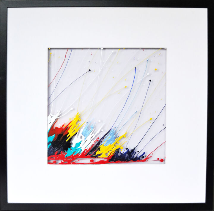 Painting titled "Instant de légèreté" by Rita Vandenherrewegen, Original Artwork, Acrylic Mounted on Plexiglass