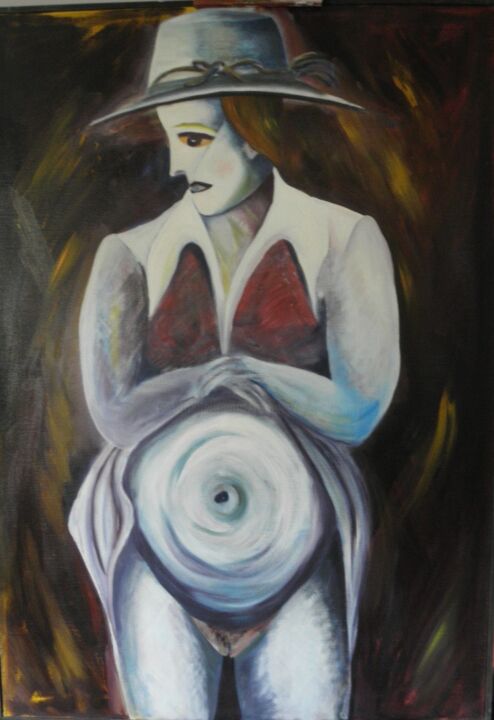 Nous avons trop rêvés....... 绘画, 39.4x31.5 in
