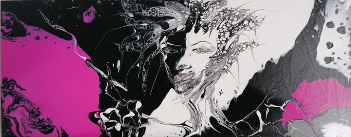 Cruella 绘画, 7.9x19.7 in