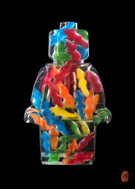 SERIGRAPHIE ROBOCLUSION HARIBO 印花与版画, 27.6x19.7 in