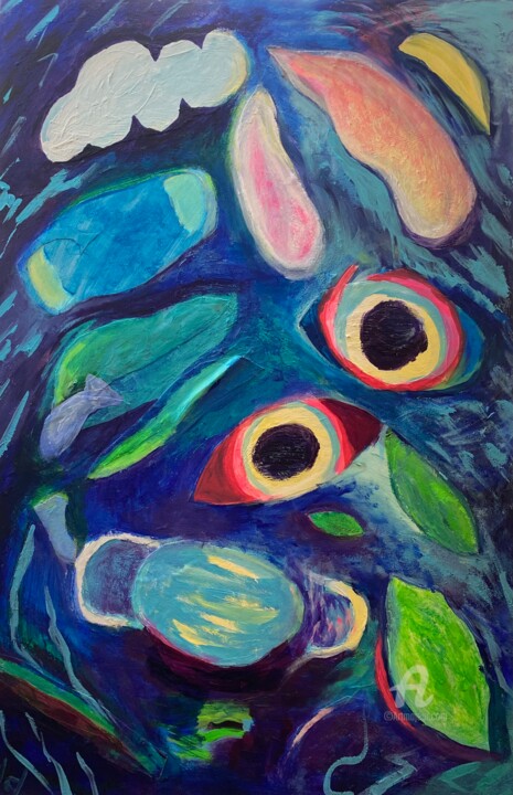 Couvert Découvert 绘画, 36x24 in