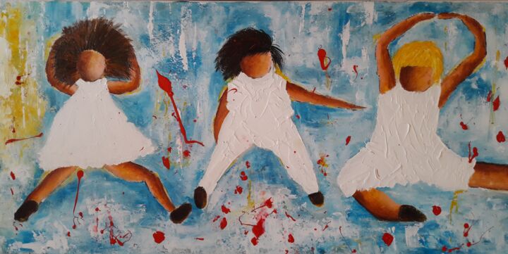 copines 绘画, 14.6x29.5 in