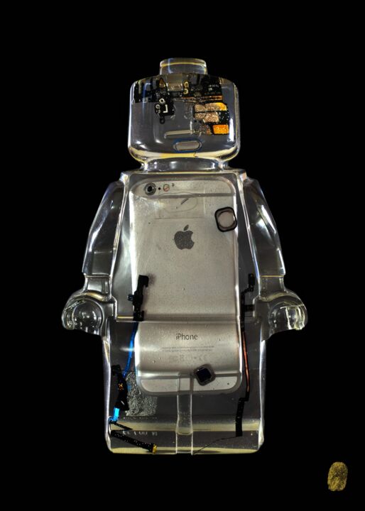SERIGRAPHIE ROBOCLUSION IPHONE 2 印花与版画, 27.6x19.7 in