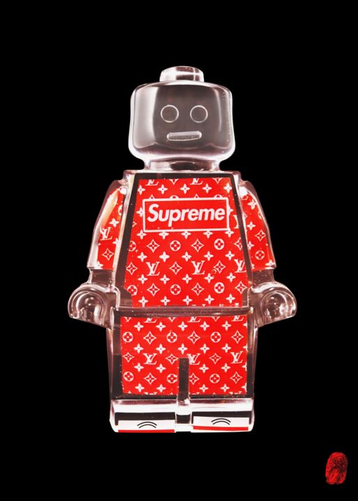 SERIGRAPHIE ROBOCLUSION SUPREME 印花与版画, 27.6x19.7 in