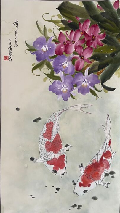 樟宜一景 绘画, 70.9x24 in