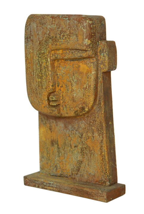 Cabeza oxidada 雕塑, 13x6.7 in