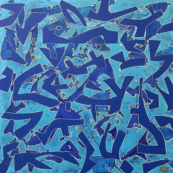 绘画,  27.6x27.6 in 