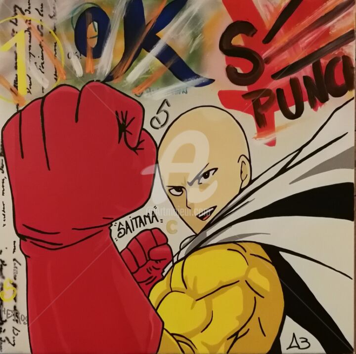 Saitama 绘画, 23.6x23.6 in