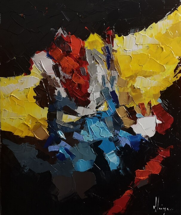 Goldorak II 绘画, 21.7x18.1 in