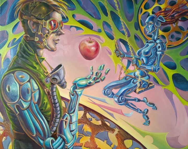 The Forbidden fruit 绘画, 21.7x27.6 in