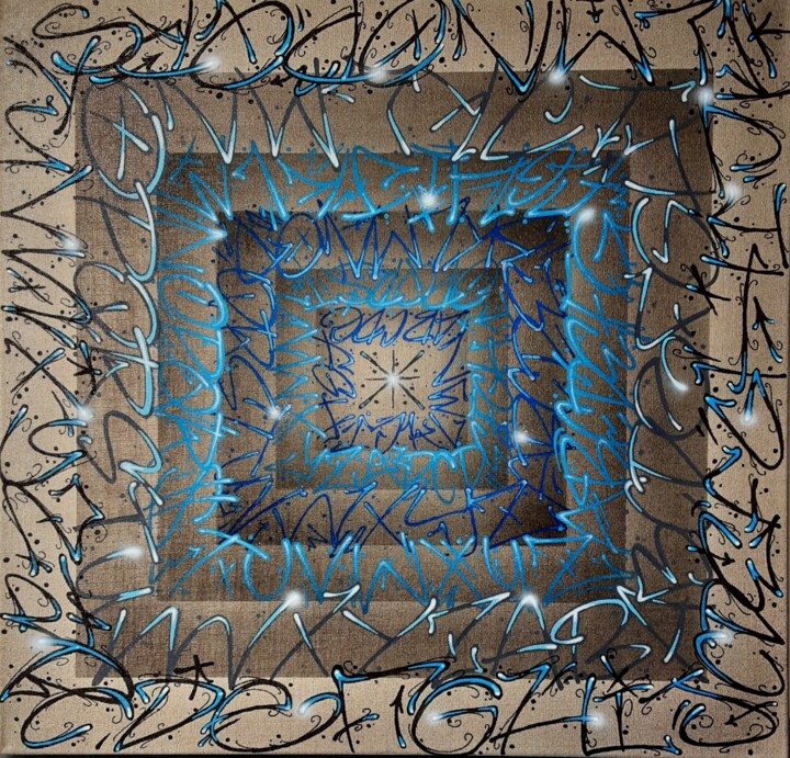 Free Fall Schilderij, 19,7x19,7 in