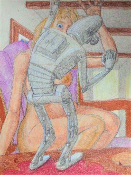 Attack of Miniaturized Technology 图画, 12x9 in