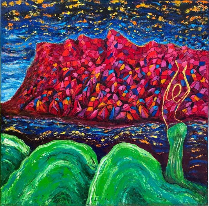 Seduction 绘画, 23.6x23.6 in