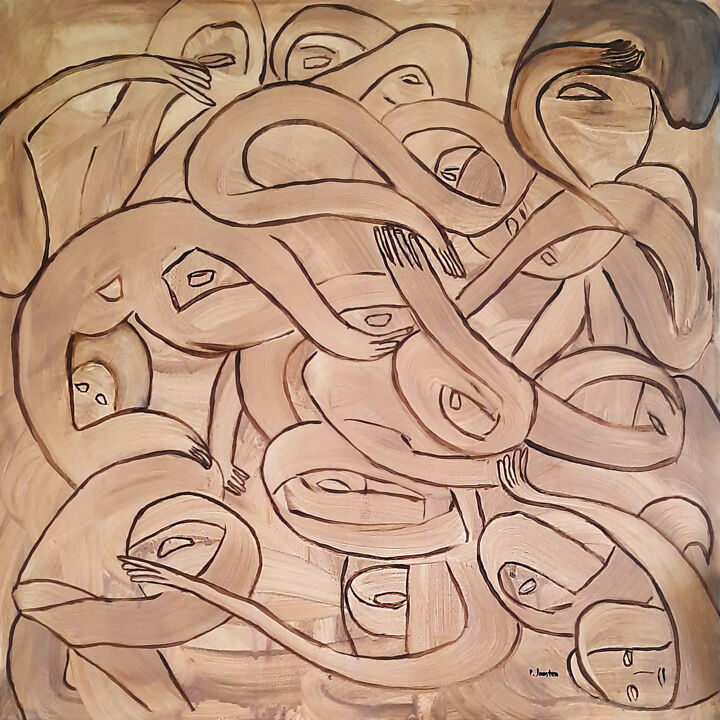 绘画,  37.4x37.4 in 