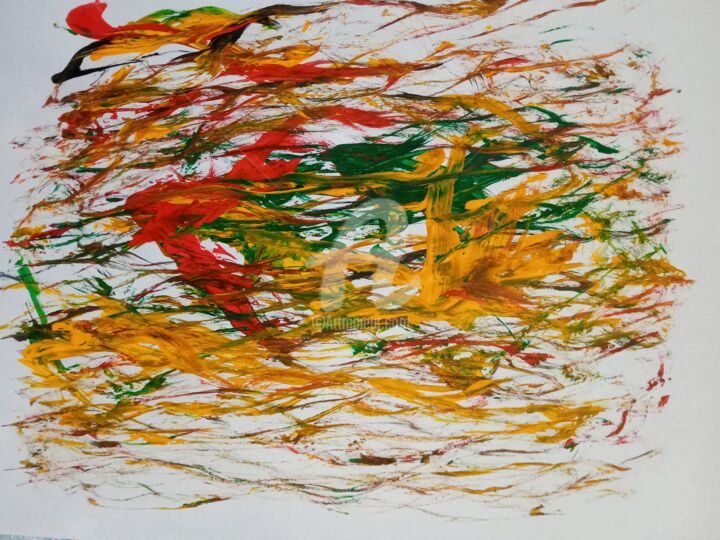 Абстрактная улыбка.. 图画, 11.8x7.9 in