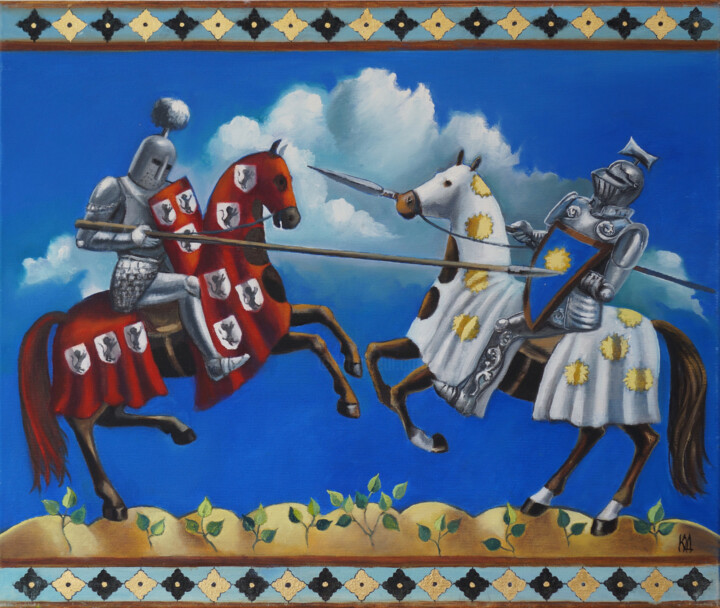 The tourney 绘画, 19.7x23.6 in