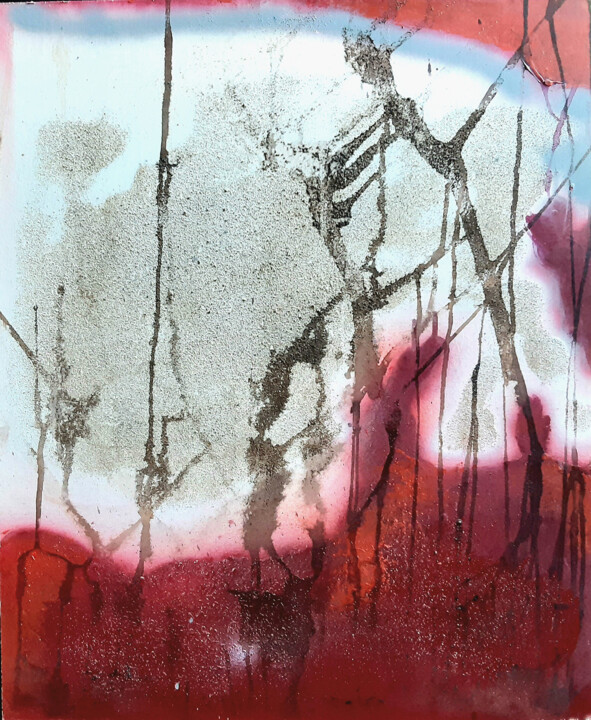 Painting titled "The Wall Number 3" by Antonio Bagia, Original Artwork, Acrylic