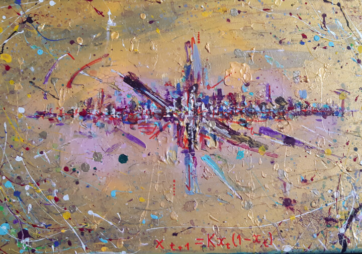 Chaos Theory 绘画, 11.8x17.7 in