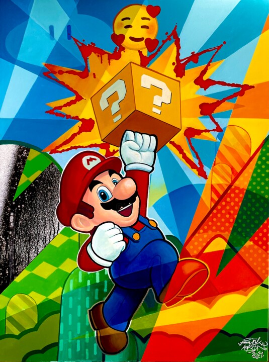 Mariolove 绘画, 47.2x35.4 in