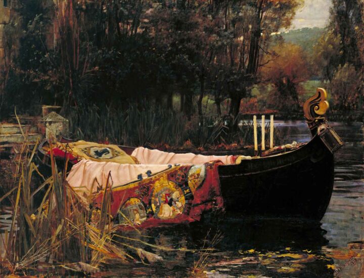 Impressões e gravuras intitulada "The Boat | Waterhou…" por Dent-De-Lion Du Midi, Obras de arte originais, Pintura digital