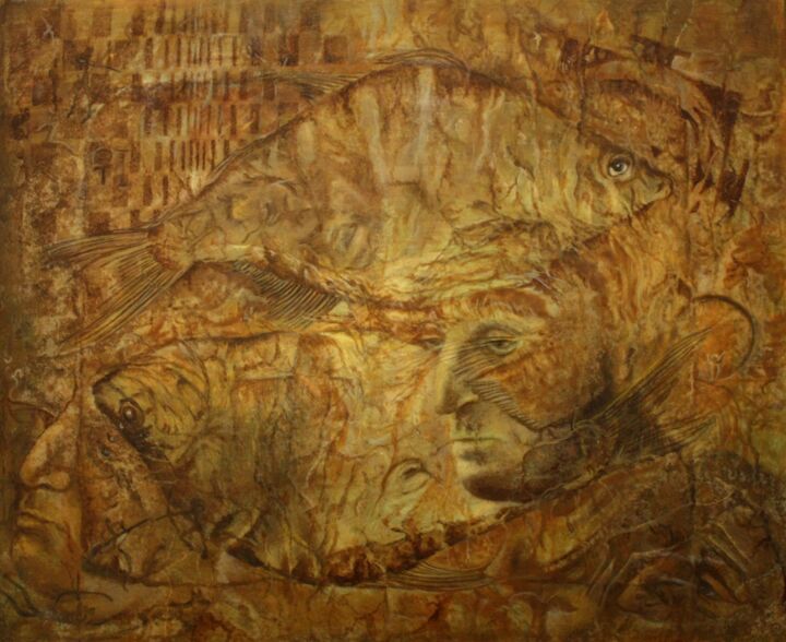 Перейдолические иллюзии эпохи Рыб 绘画, 11.8x14.6 in