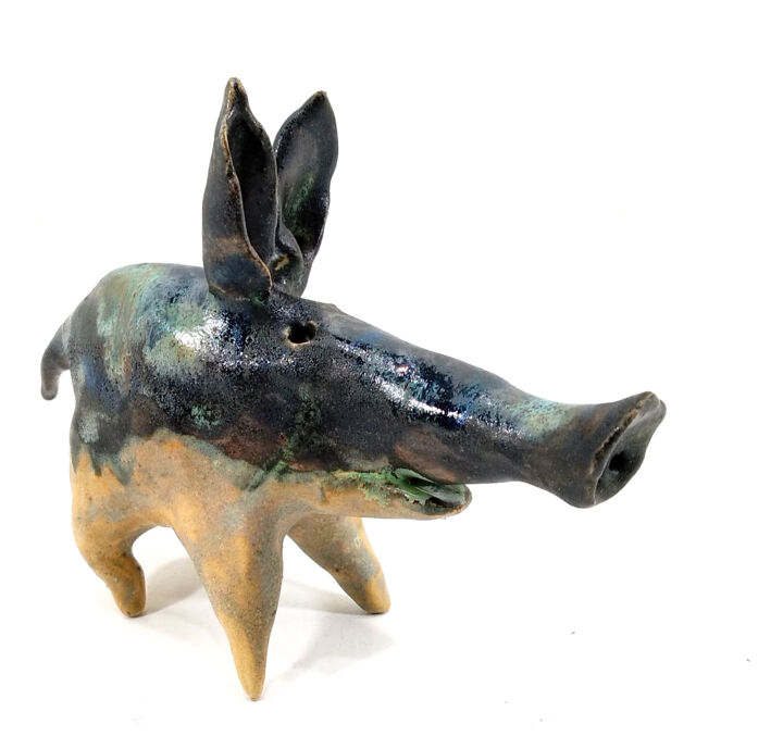 PIGGY XXXI 雕塑, 4.3x2 in