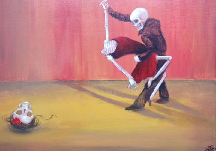 Perdre la tête en couleurs 绘画, 18.1x24 in