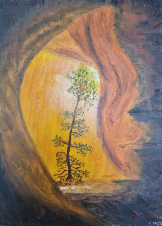 Cœur en éveil Painting, 27.6x19.7 in