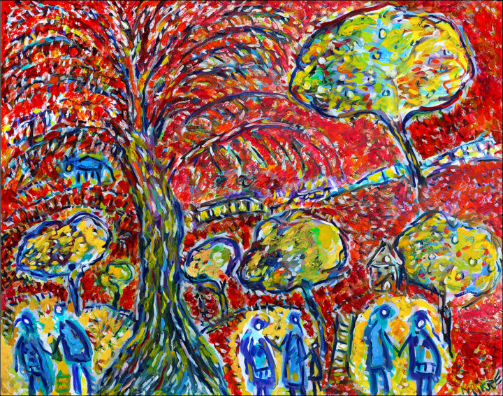 Arcadie 绘画, 27.6x35.4 in