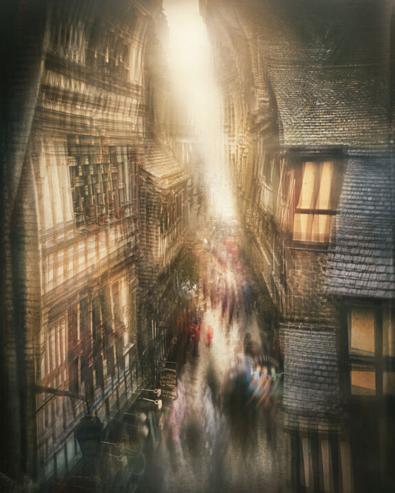摄影 标题为“Grande rue” 由Bogdan Kotewicz, 原创艺术品, 数码摄影 安装在铝上