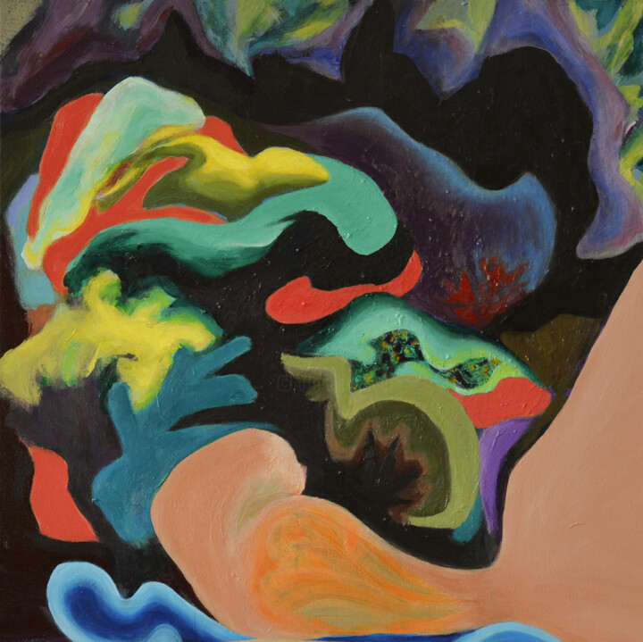 绘画,  19.7x19.7 in 