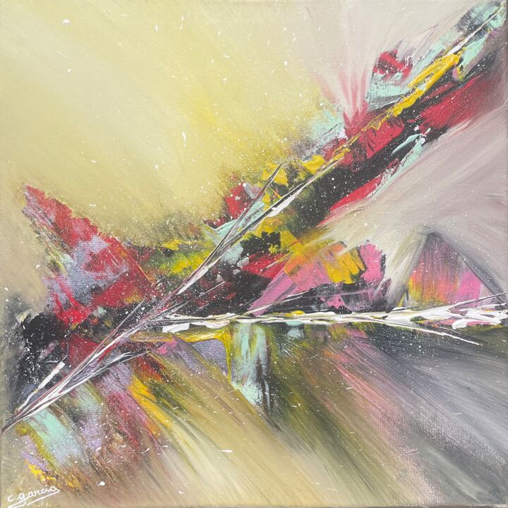 Painting titled "Un changement a ven…" by Corinne Garcia, Original Artwork, Acrylic
