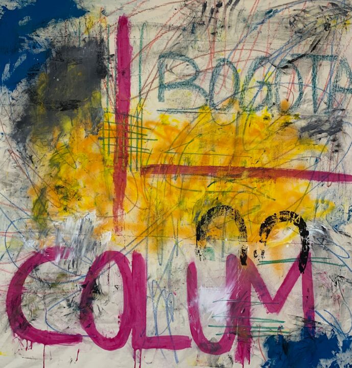 Bogotá 绘画, 57.5x53.5 in