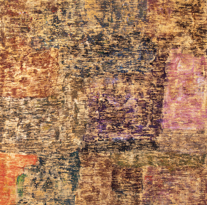 Schilderij getiteld "TAPISSERIE" door Martin Ecker, Origineel Kunstwerk, Olie