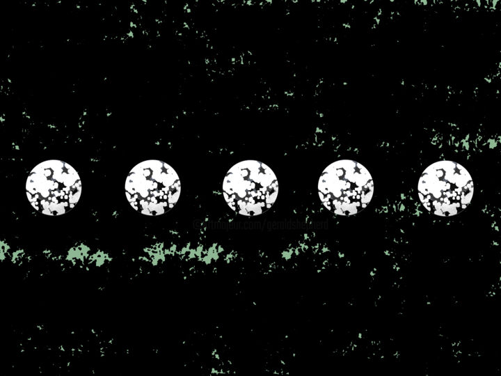 Multiple Moons 数字艺术