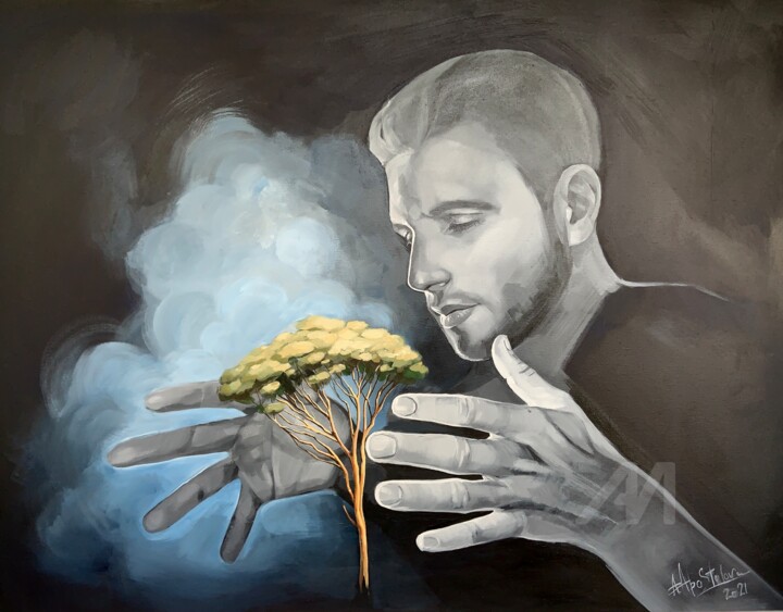 Nature keeper 绘画, 23.6x31.5 in