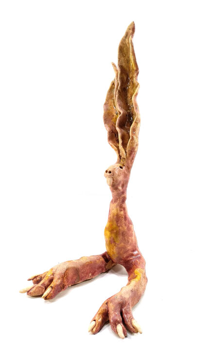 Rzeźba zatytułowany „RABBIT VIII” autorstwa Aare Freimann, Oryginalna praca, Ceramika